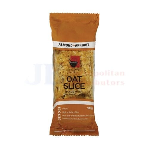 Oat Slice Almond Apricot 100g