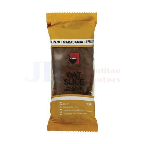 Oat Slice Carob Macadamia Apricot 100g