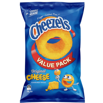 Cheezels Individual Cheezels Cheese 190g MLMEARSZUNVL
