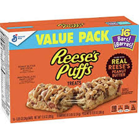 Reeses Puffs Treats (16 x 24g bars in a box)