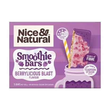 Nice & Natural Nice & Natural Smoothie Bars Berrylicious 100g (5 Pack)