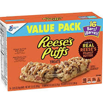 Reeses Puffs Individual Reeses Puffs Treats (16 x 24g bars in a box) TPFS10969 16000146464